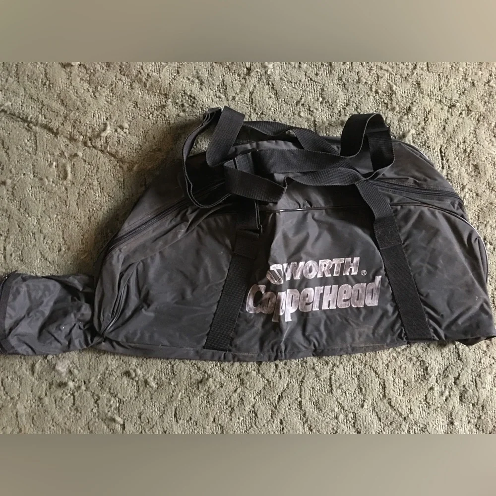 Worth Copperhead Black Nylon Baseball Bag